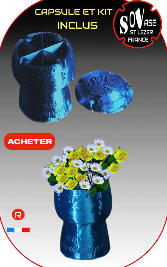 Z. PETIT VASE BLEU